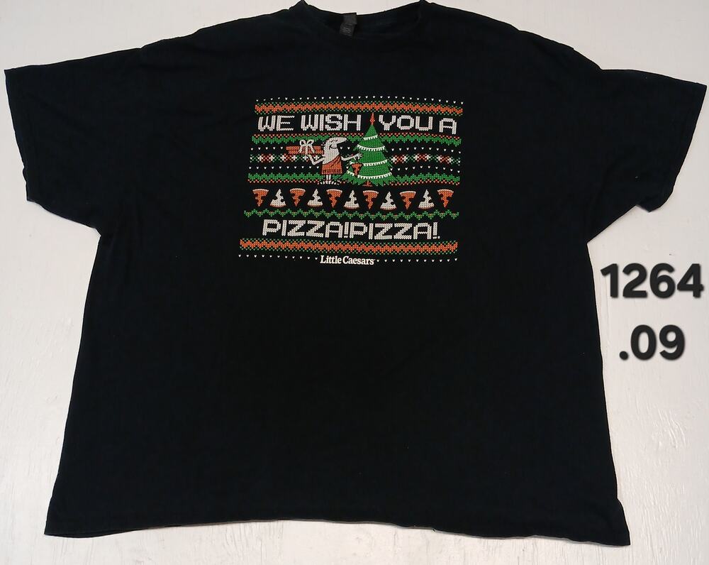 Little Caesars(3XL) Black Heavy Cotton Short Sleeve TShirt